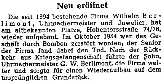 Quelle: Weser-Kurier vom 1.9.1955, S. 4