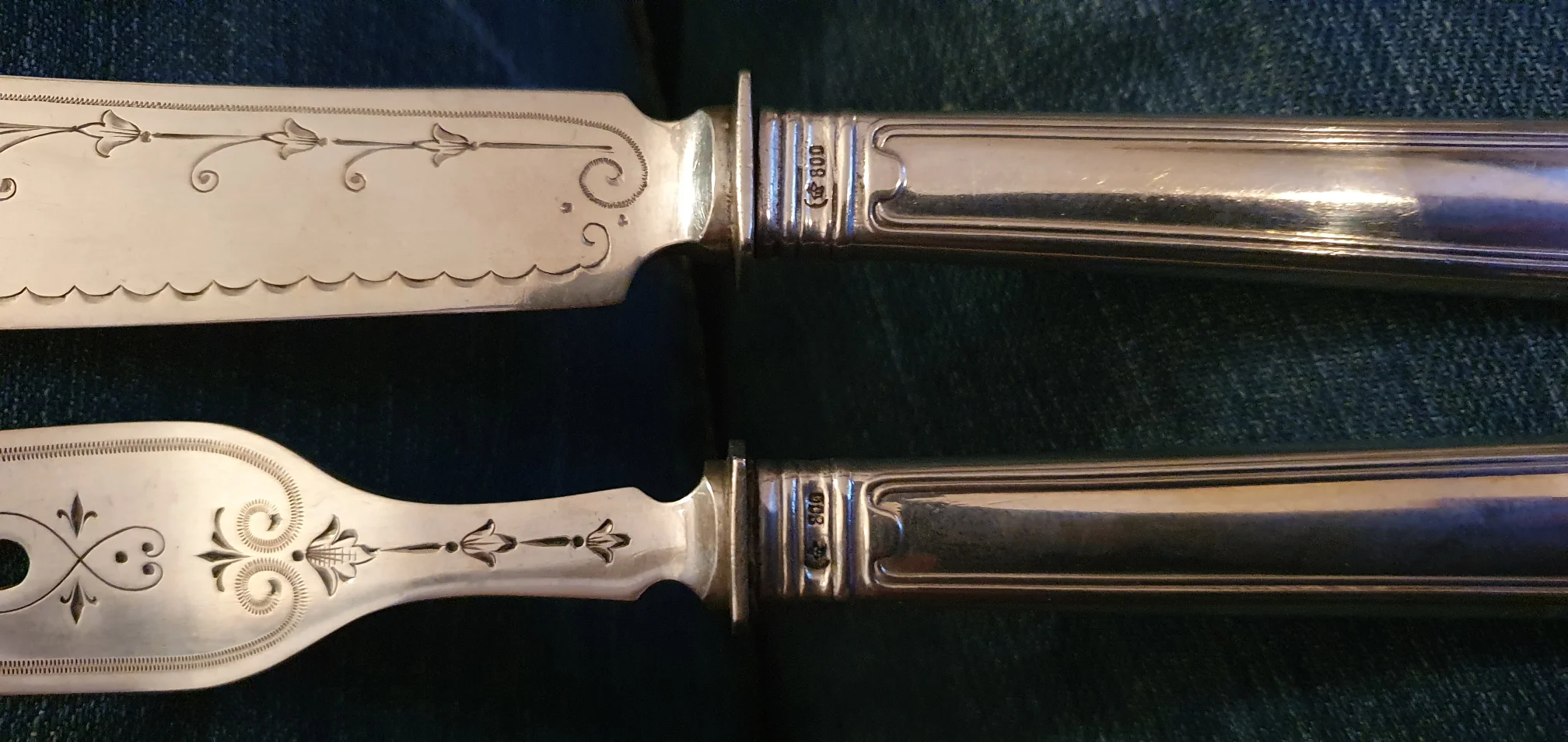 Fischmesser und Fischgabel