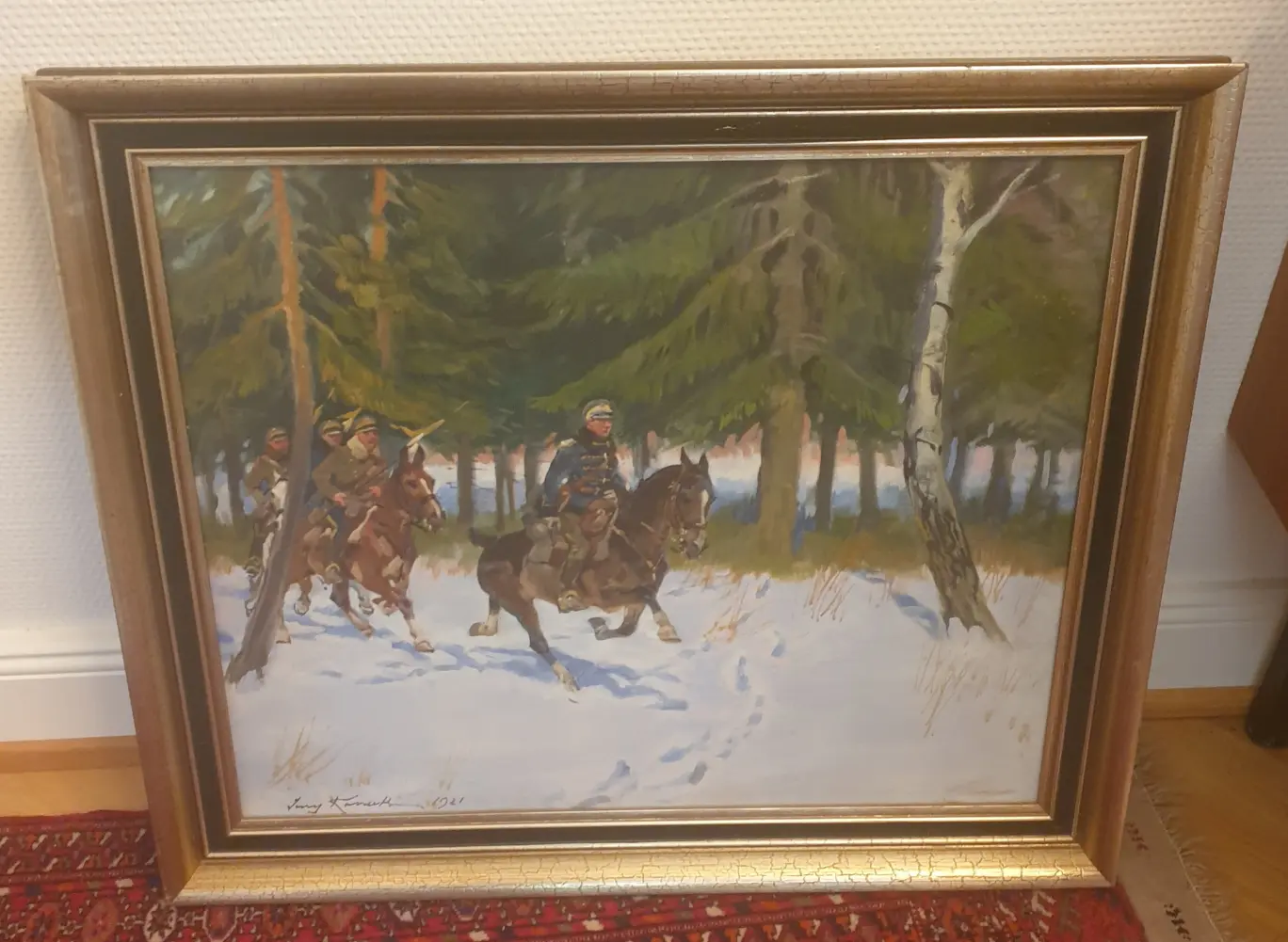 Kosaken im Schnee 1921