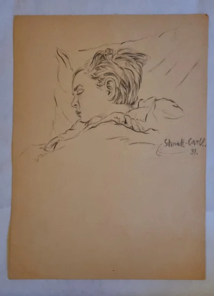 Bild ihrer Tochter - Bleistift 1931