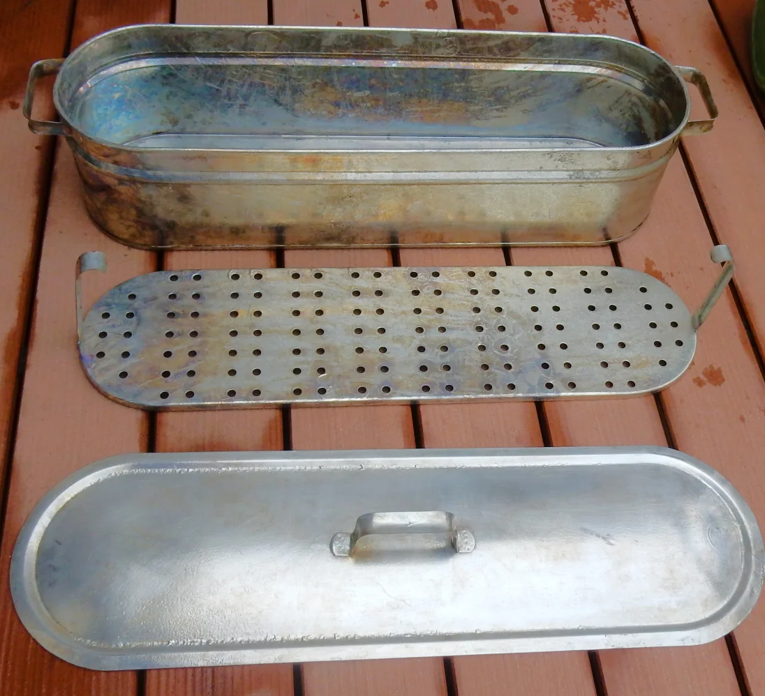 Fischkessel mit Einsatz und Deckel