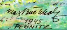 Die Originalsignatur von Max Buchholz. Ein Ausschnitt aus dem Bild zur Originalsignatur aus dem Stadtarchiv Pegnitz.