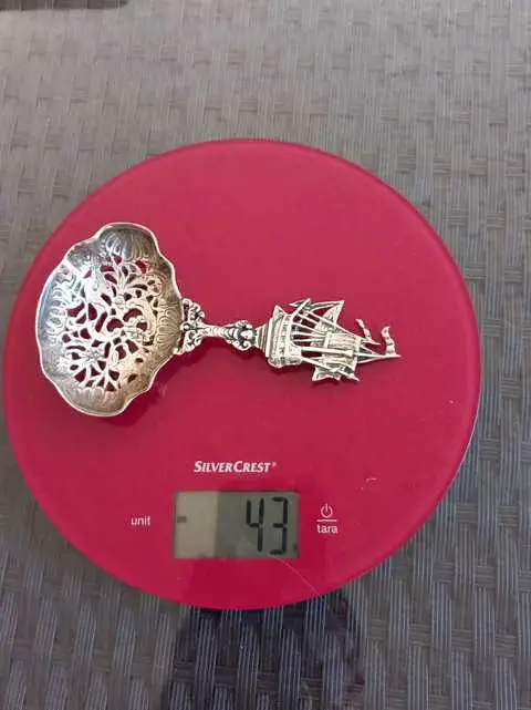 Antikes silbernes Teesieb England 43 g