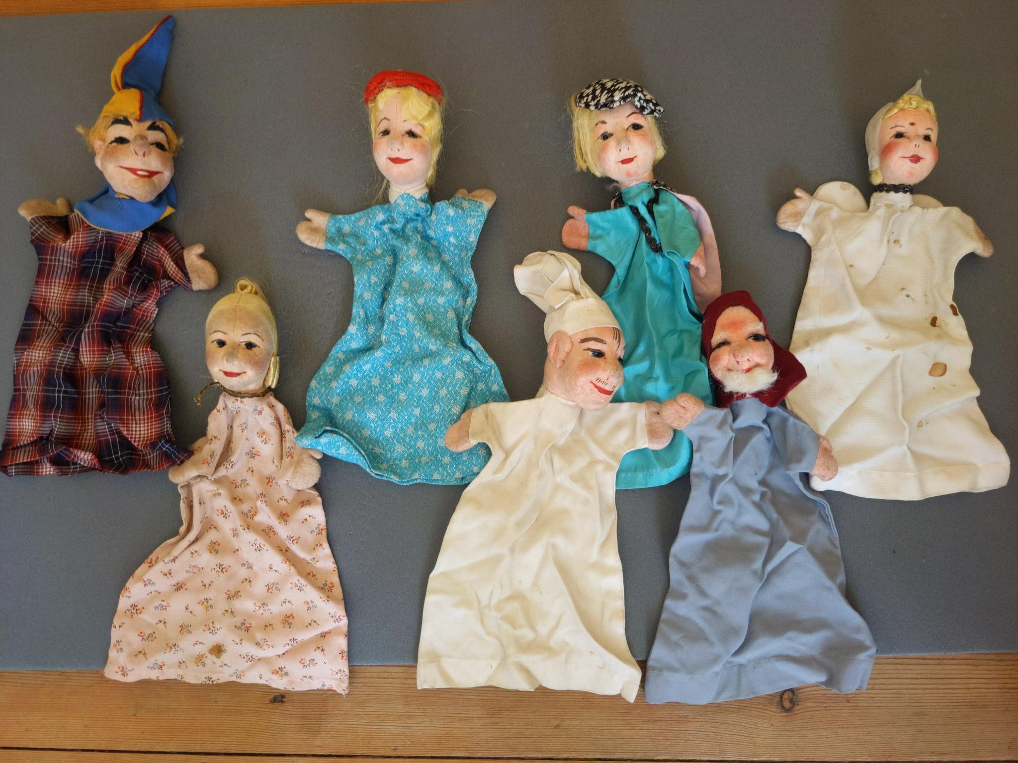 Wertbestimmung alter Handpuppen aus Stoff (Curt Meissner Dresden