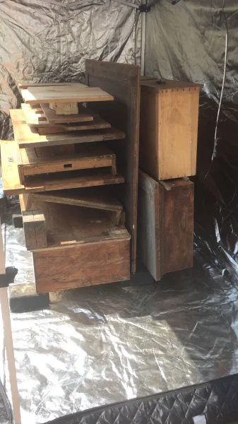 Im Thermozelt zum Würmer töten