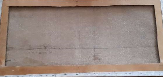 von hinten bevor ich es aus dem rahmen entfernt habe
