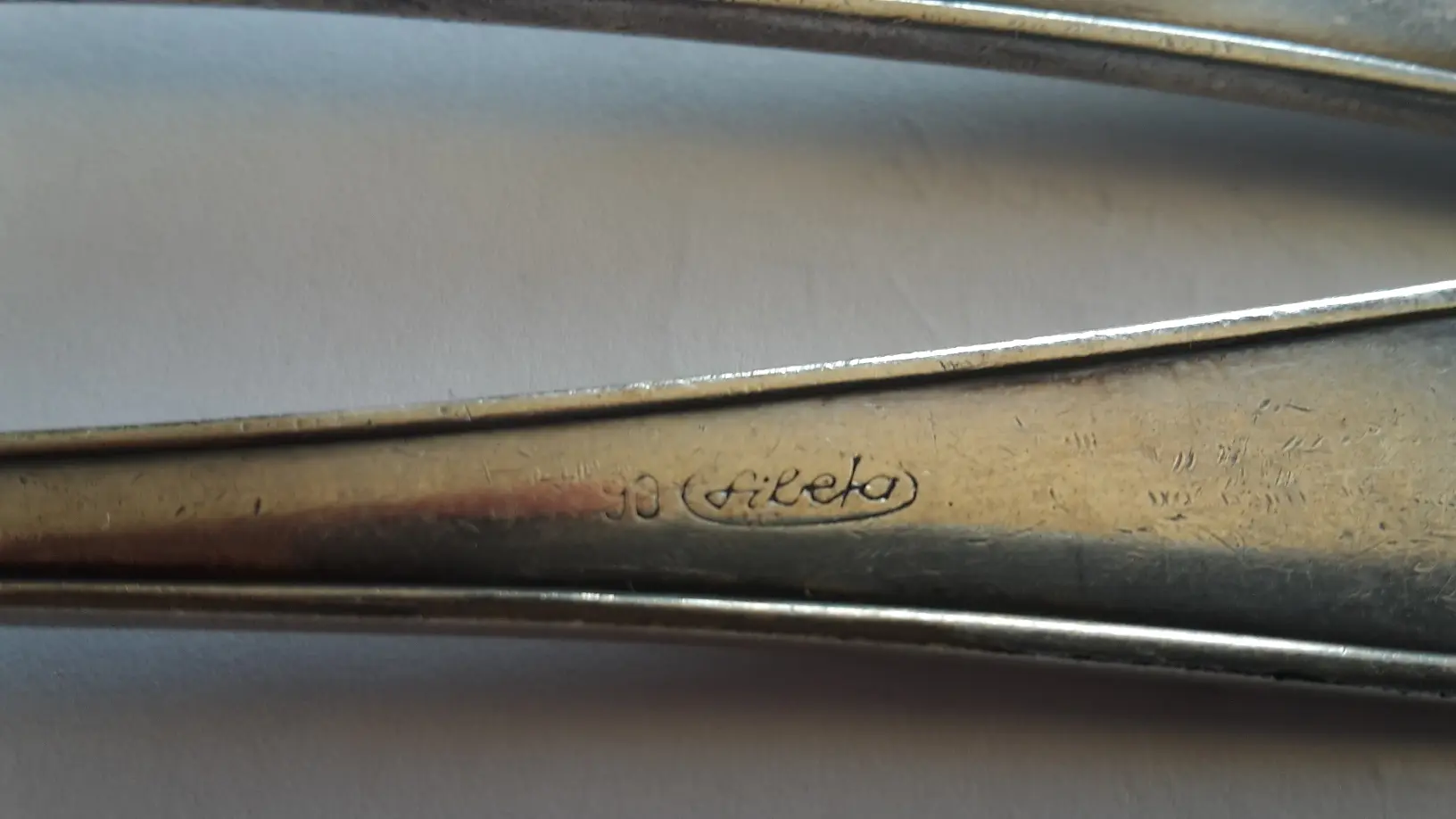 Rückseite Detail der Gabel