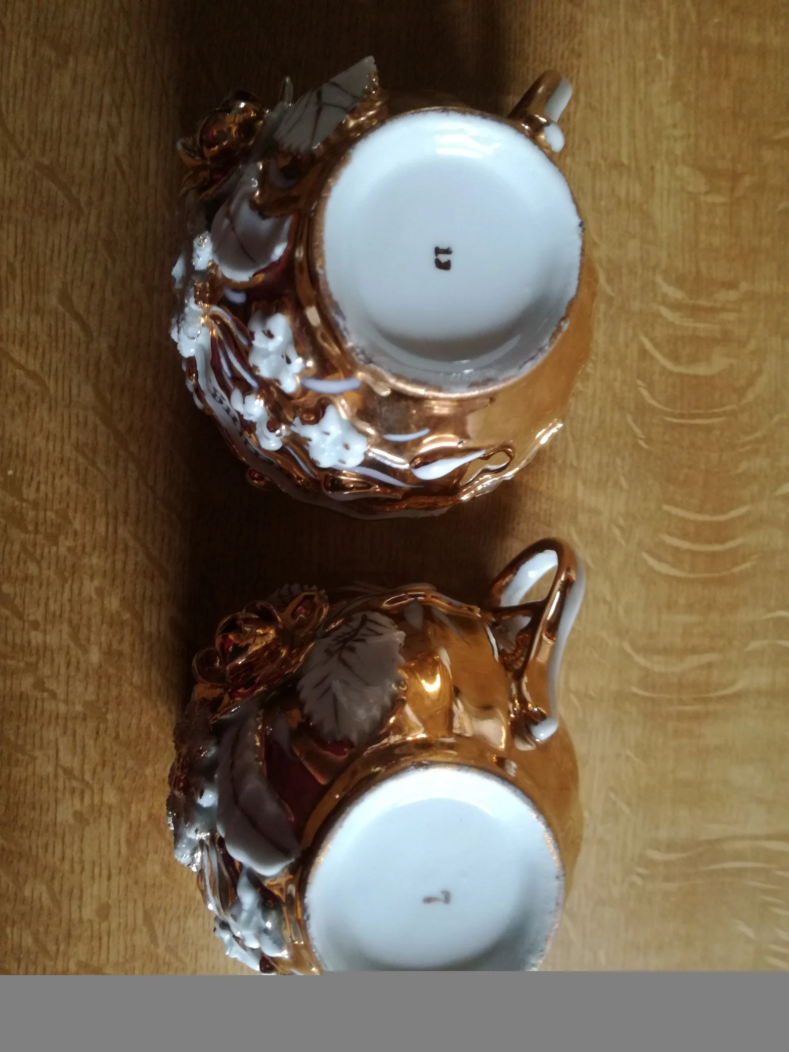 Tasse von unten