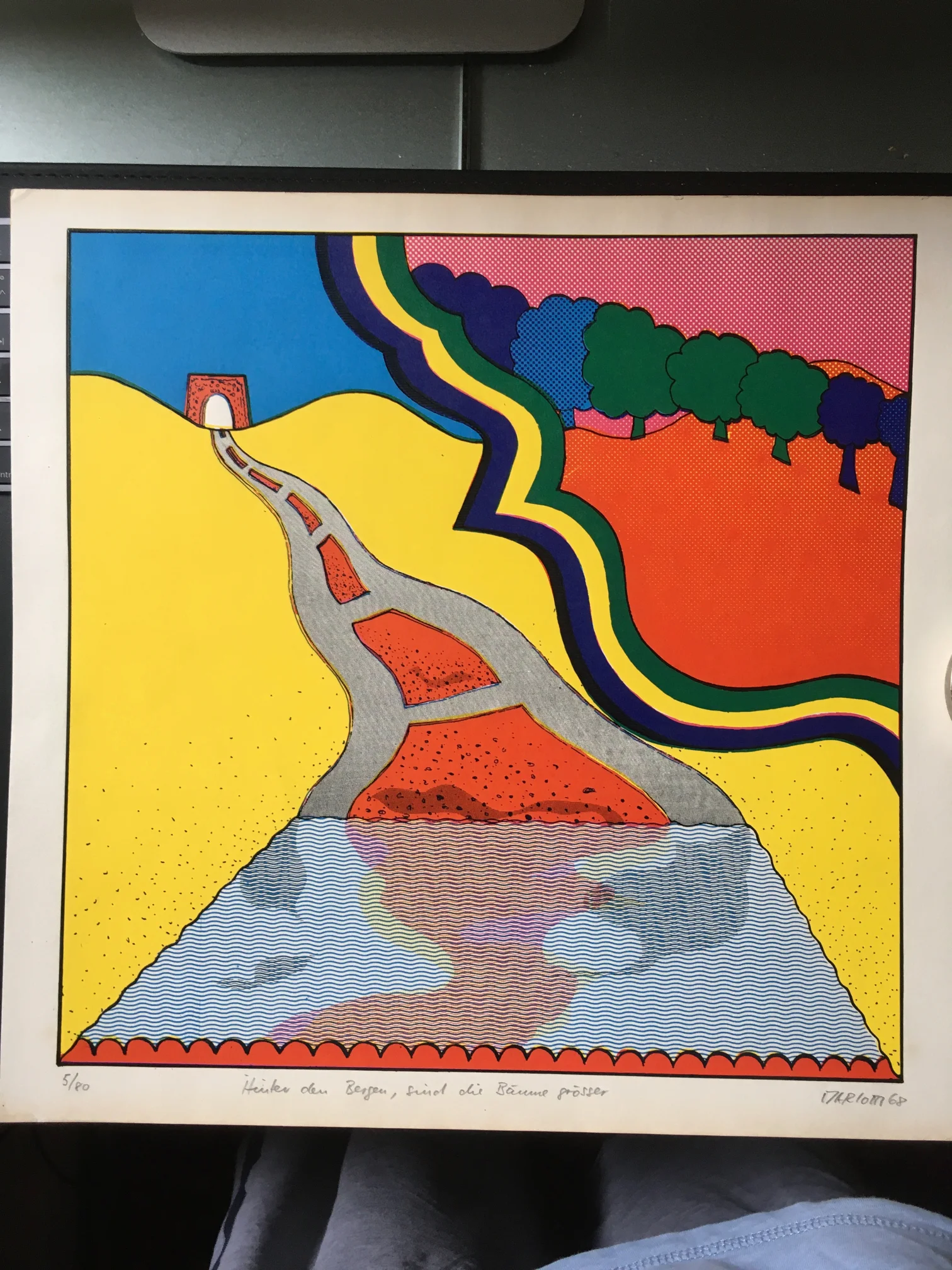 Bunte SIEBDRUCK