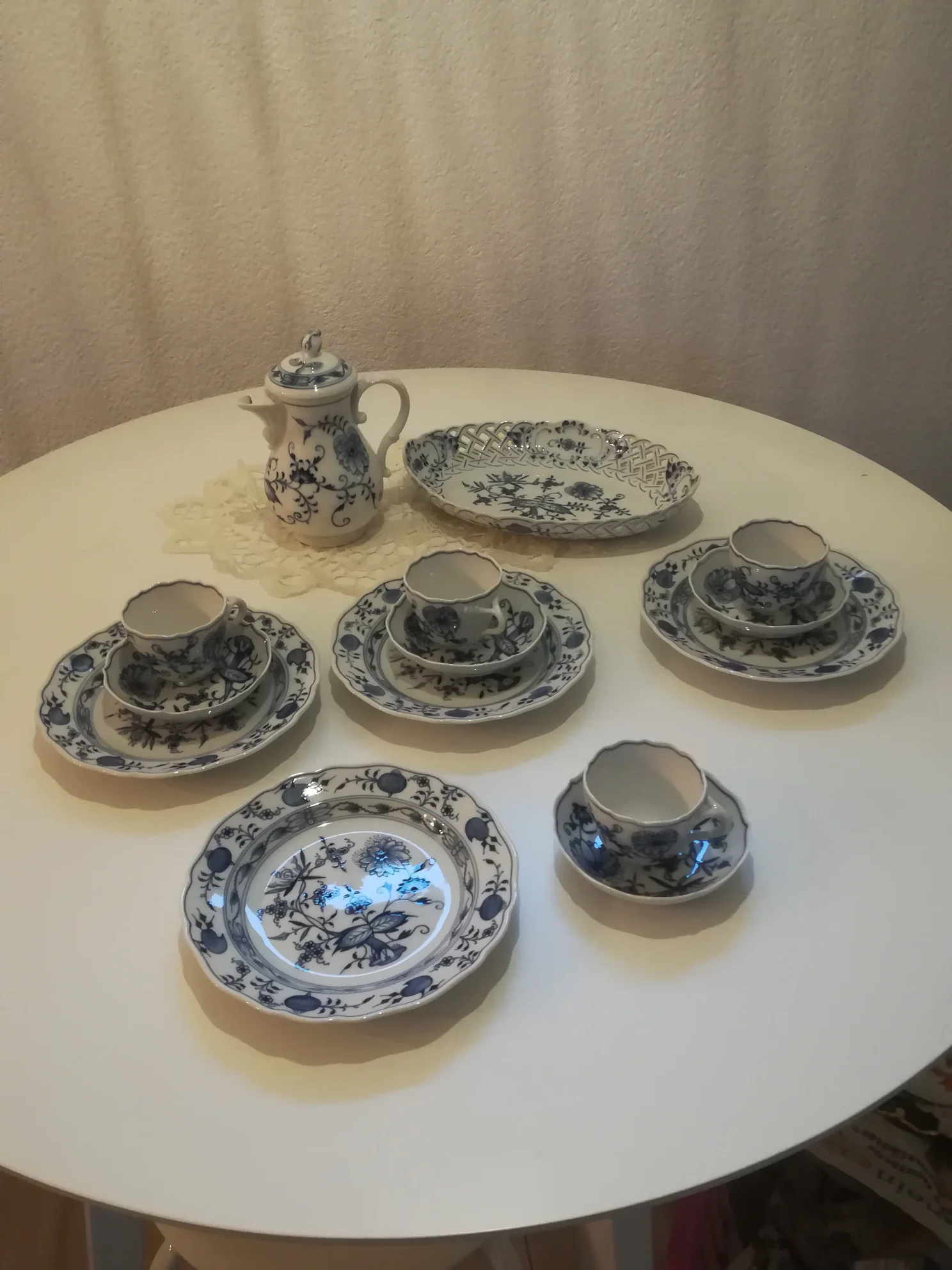 Moccaservice Zwiebelmuster