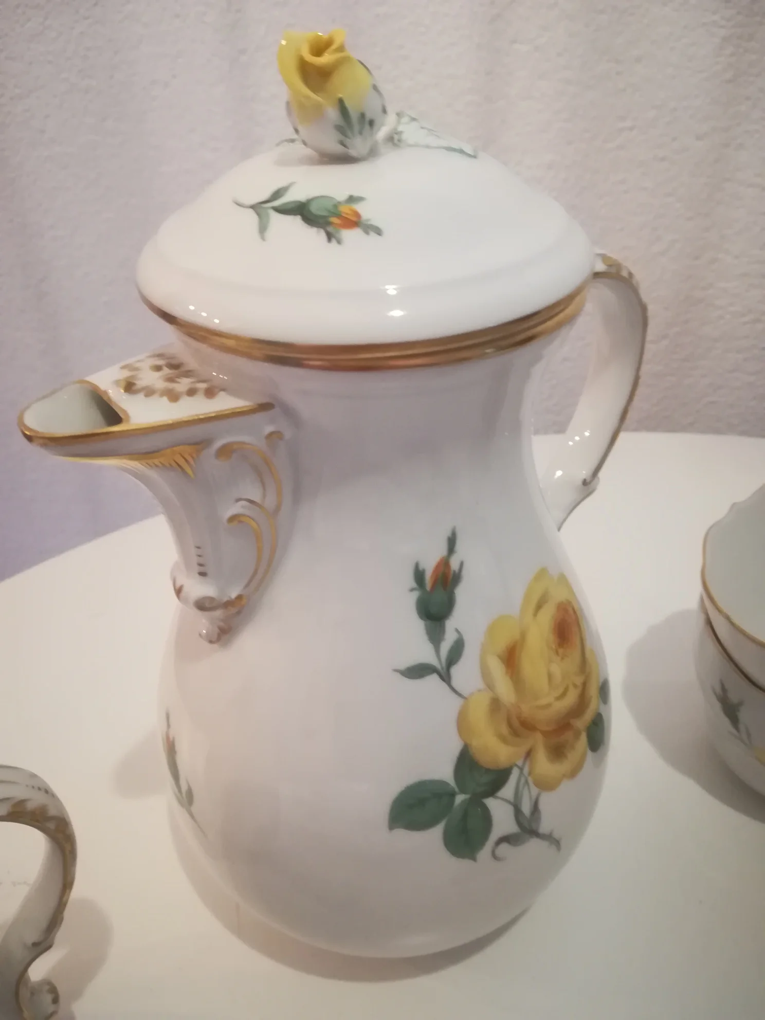 Kaffeekanne Gelbe Rose