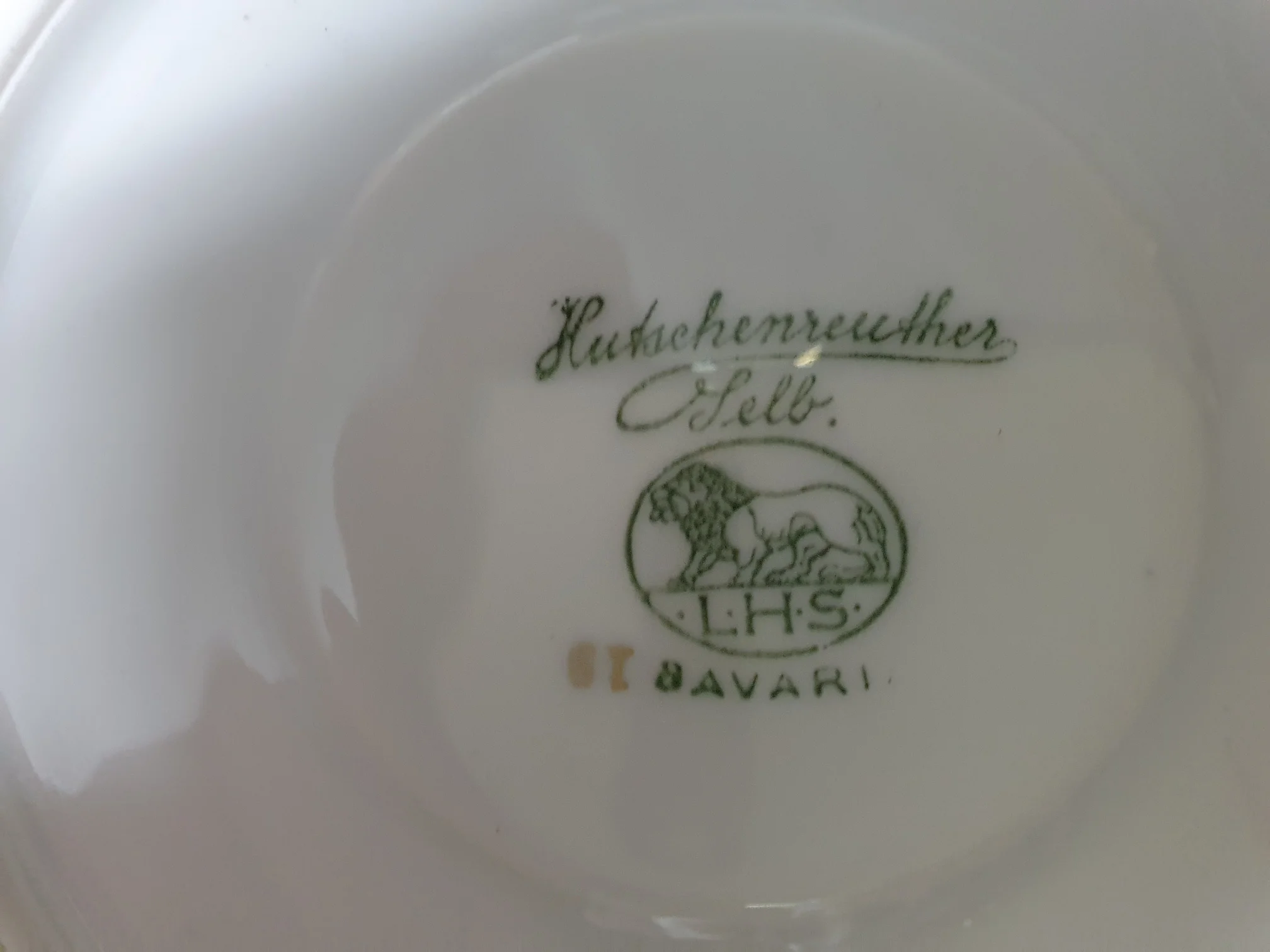 Stempel der Unterteller zur Tasse