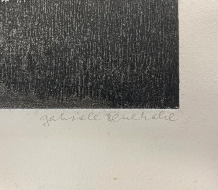 Radierung 2 Signatur