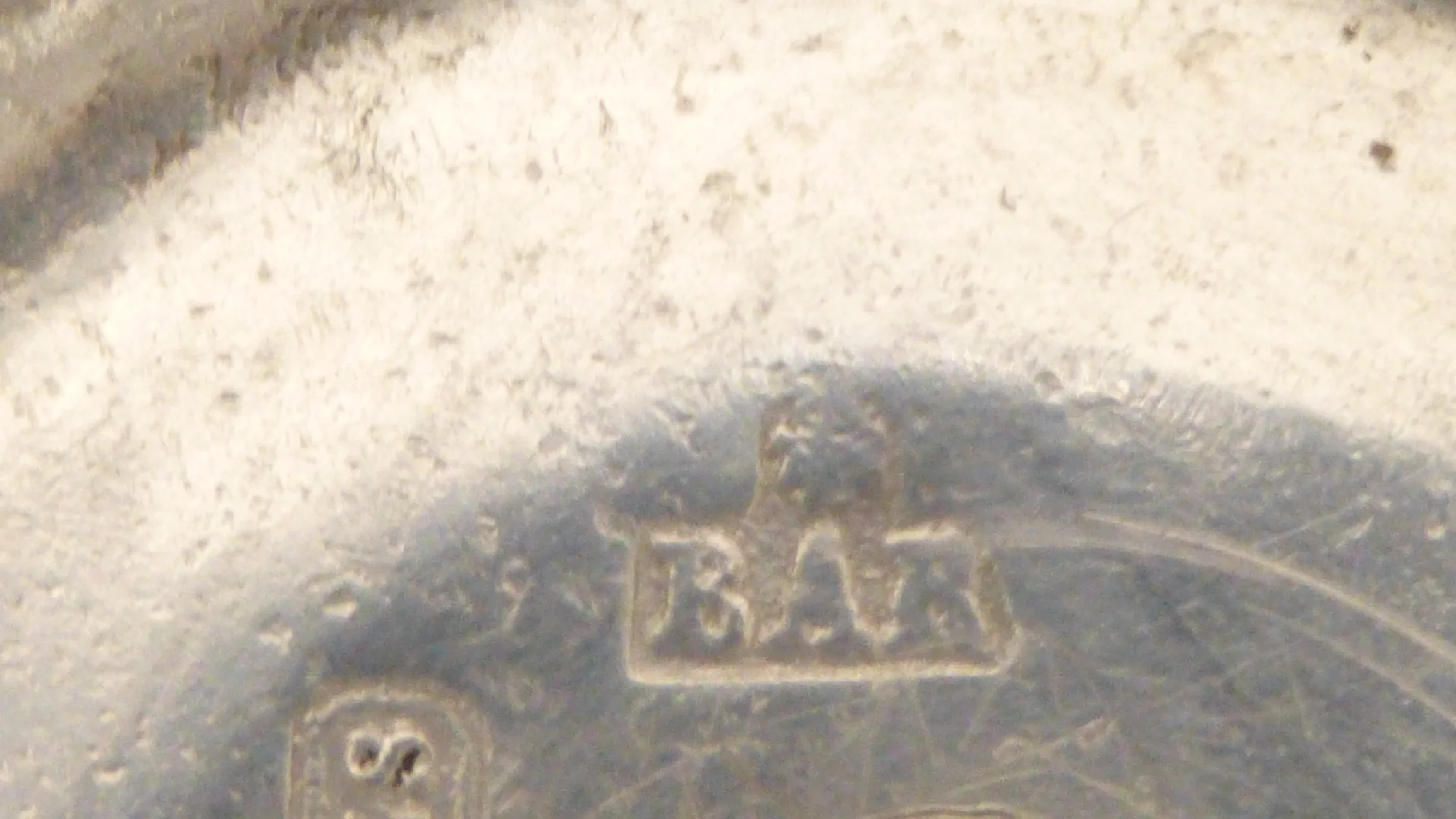 Silberstempel Barcelona &quot;BAR&quot; mit Stern darüber