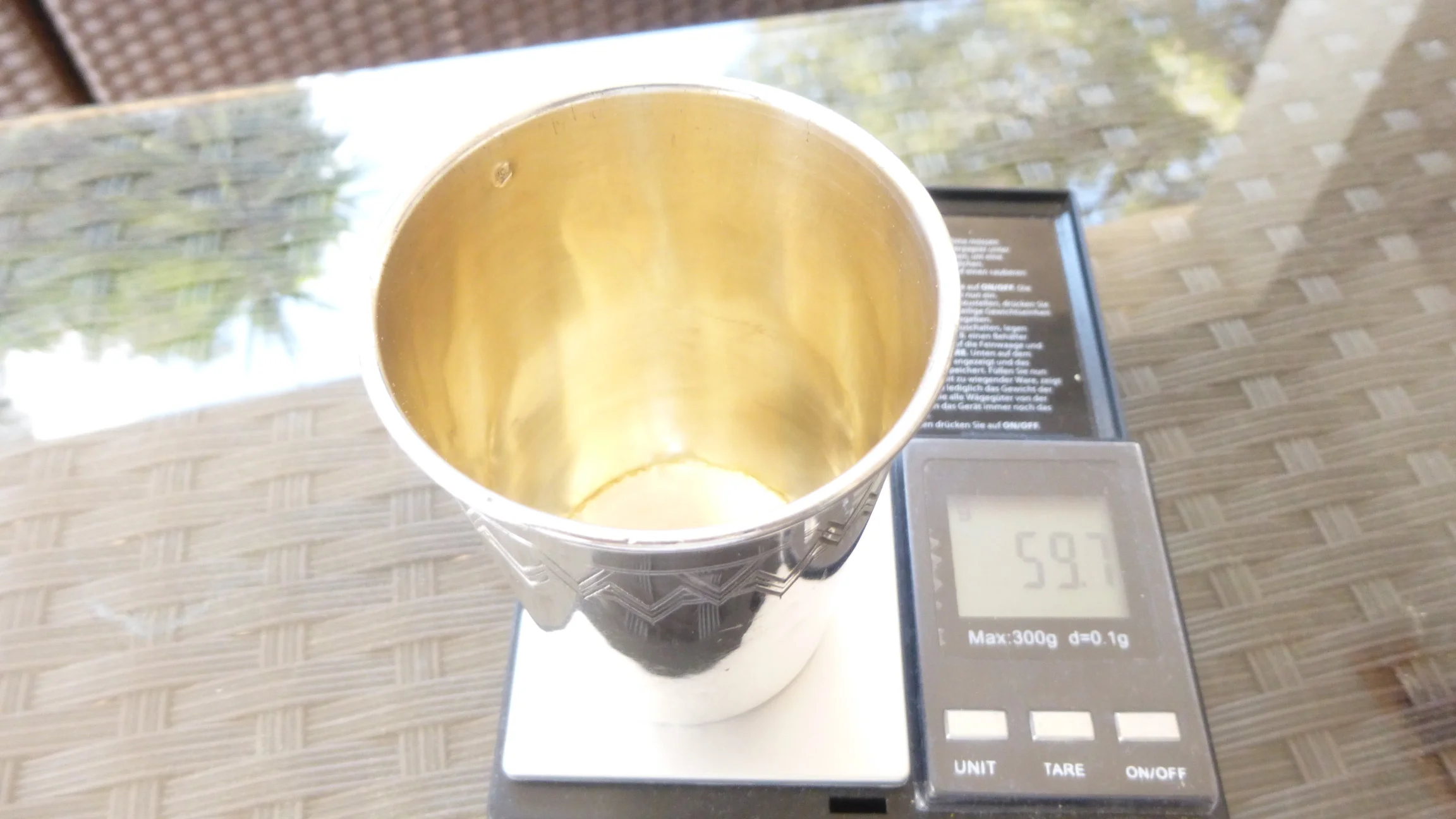 Goldwaage ca. 59,7 g