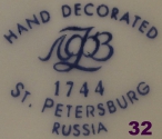 Lomonossow-Porzellanfabrik Russland